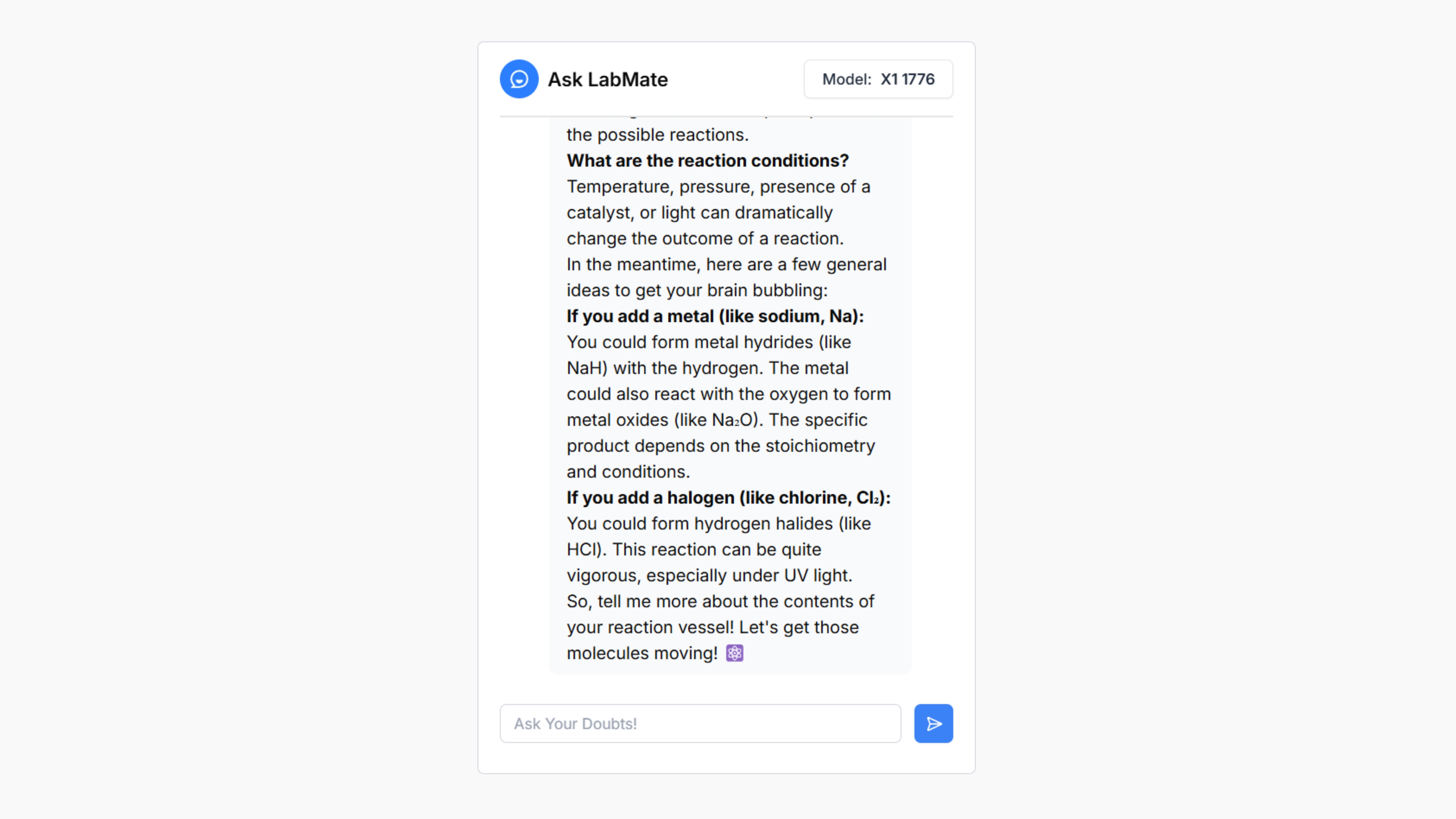 AI-Driven Reaction Improvement